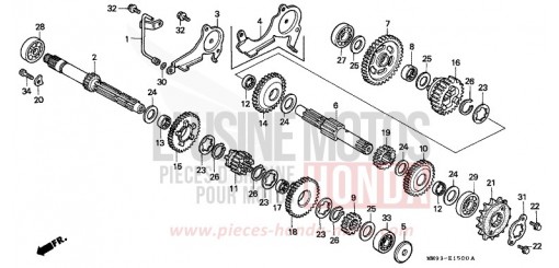 BOITE DE VITESSES XL600VN de 1992